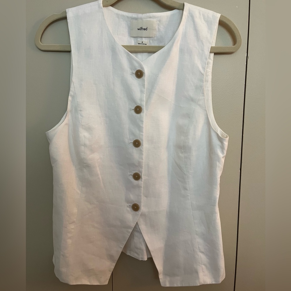 Wilfred regal linen vest